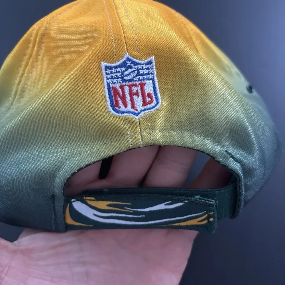 Vtg Puma‎ NFL Pro Line Greenbay Packers Hat Strapback Cap OSFM